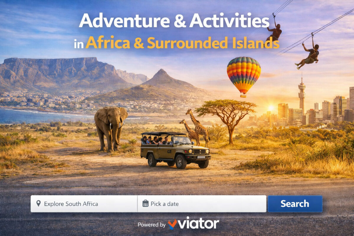 search and find activities in south africa